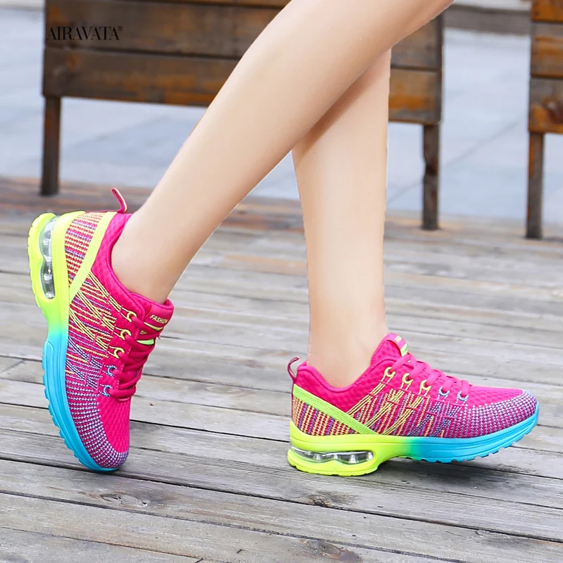 Running Shoes for Women Outdoor Breathable Fashion Womens Jogging Shoes Fitness Sneakers Colorful Air Cushion Sneaker Female