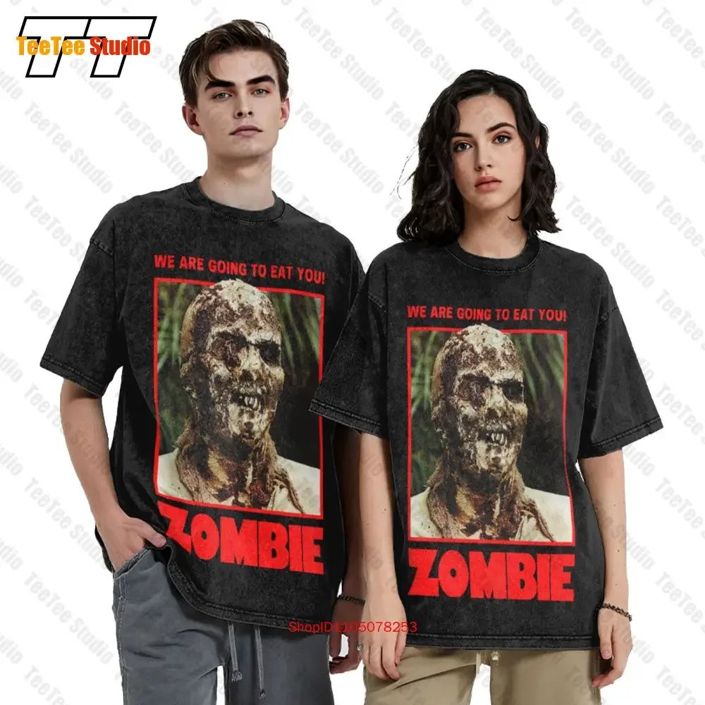 Lucio Fulcis Zombie Horror Movie Poster Shirt Gym Unisex T-Shirt 6D4H Summer