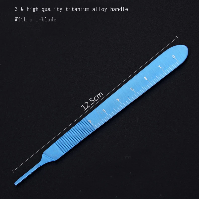 Scalpel handle surgical cosmetic plastic surgery instrument no. 3 no. 4 titanium alloy scalpel with a graduated handle