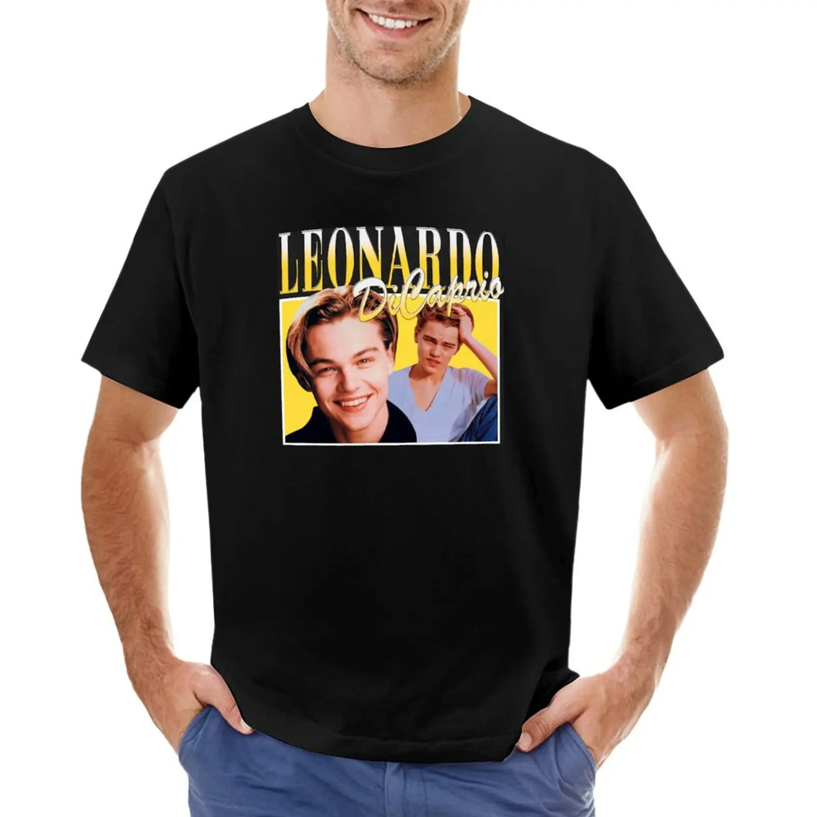 Leonardo Dicaprio T-Shirt summer top new edition funny t shirts for men