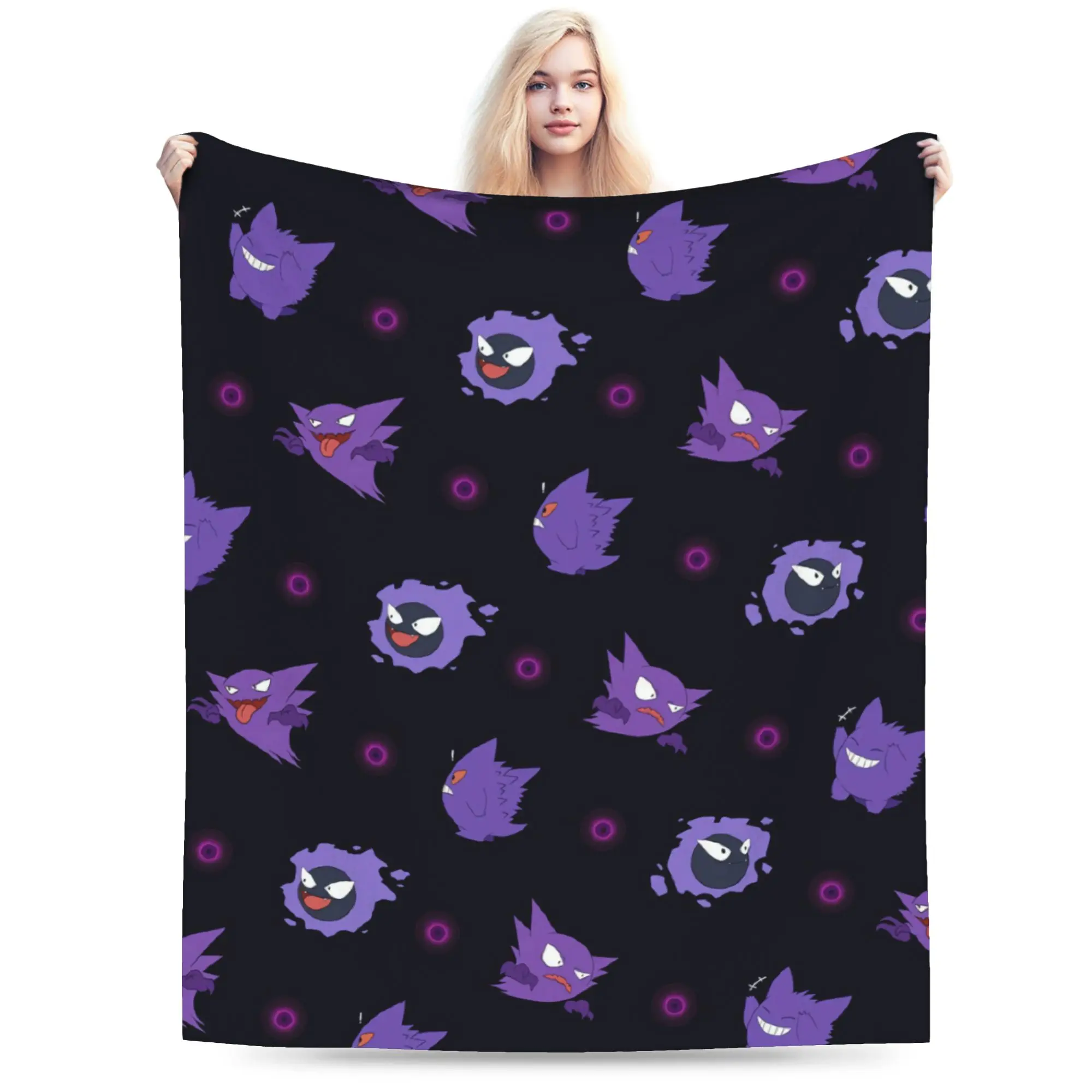 cobertores-pokemons-cartoon-gengar-de-veludo-para-todas-as-estacoes-cobertores-macios-respiraveis-para-sofa-colcha-de-escritorio