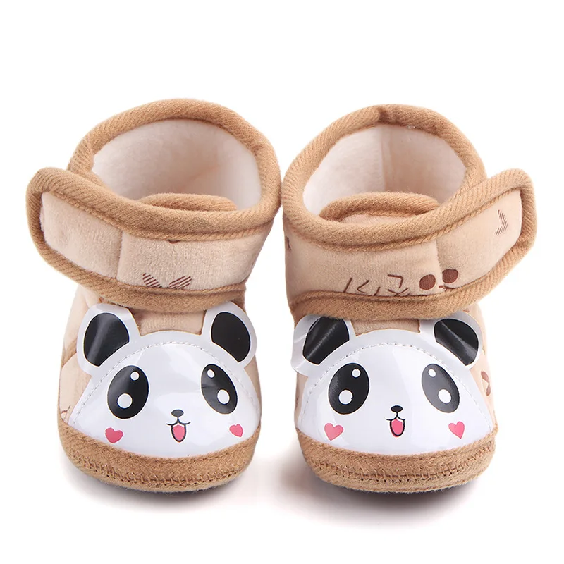 Autumn and winter students wholesale cute little panda baby warm cotton shoes 1624