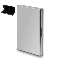 Aluminum Credit Card Holder Fashion Purse Push Case with Cover for Cards ID Smart Fashion Mini ID Card Case for Business
