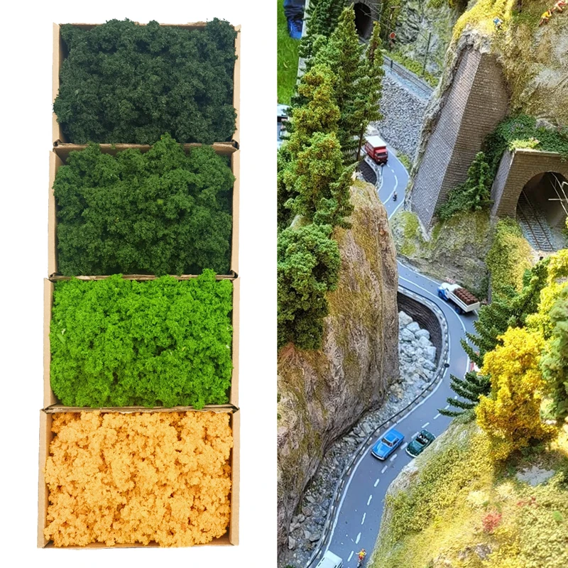 Micro Shrubs Bushes loose Sponge Model tree powder Material Scene Military mountaion ground Railway Train Layout Diy Diorama