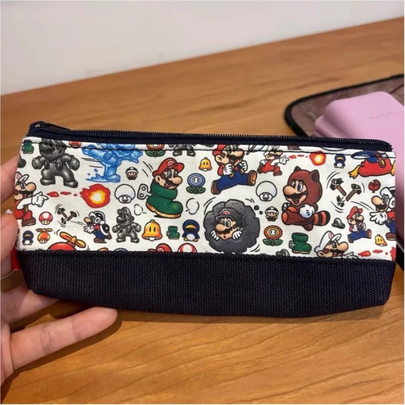

New Super Marios pencil case cartoon large capacity student stationery storage bag cute makeup bag kawaii storage bag gift