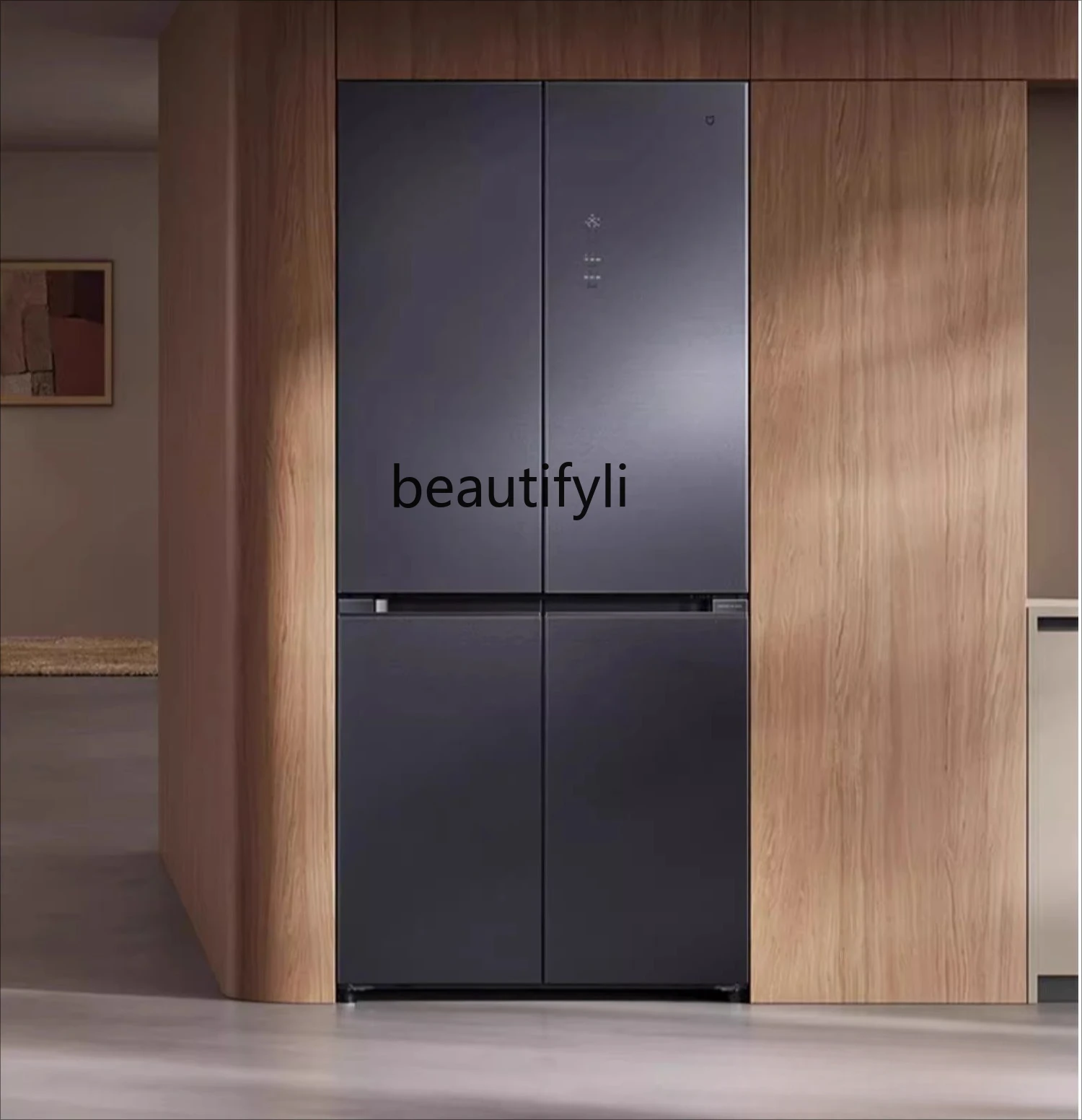 508L cross four-door air-cooled and frost-free dual-system embedded refrigerator