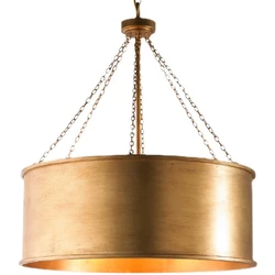 American vintage country iron ring pendant lights loft industrial decorative hanging lights fixtures living room pendant lamps
