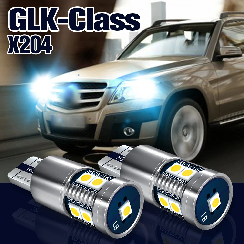 Ampoule de dégagement pour Mercedes Benz GLK aqX204, feu de stationnement LED, accessoires, 2008, 2009, 2010, 2011, 2012, 2 pièces