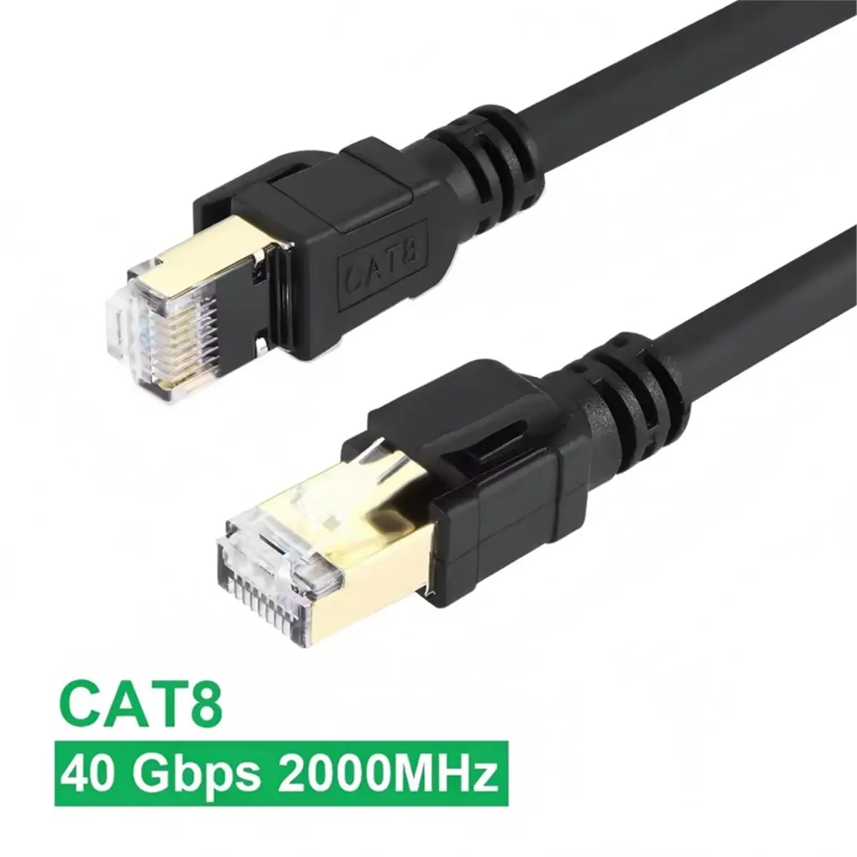 5m Industrial CAT8 Double Shielded Network Cable Servo Line Ethernet Gigabit High-Flex Wire