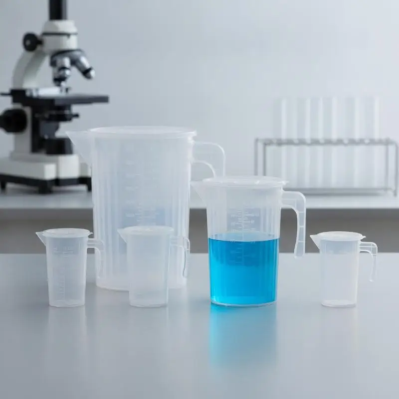 Kitchen Baking Graduated Measuring Cup Large Capacity Clear Plastic with Sealed Lid for Cooking Liquid Measuring Use