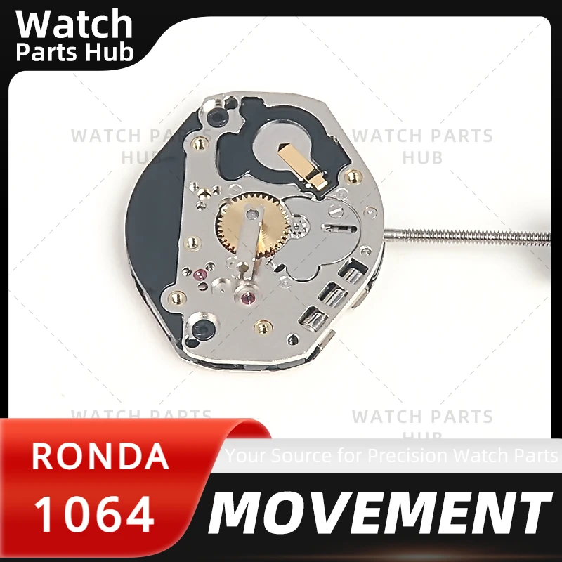 Ronda-كوارتز ساعة حركة اكسسوارات ، اثنين دبوس ، شبه الإلكترونية ، العلامة التجارية الجديدة ، 1064 ، الأصلي
