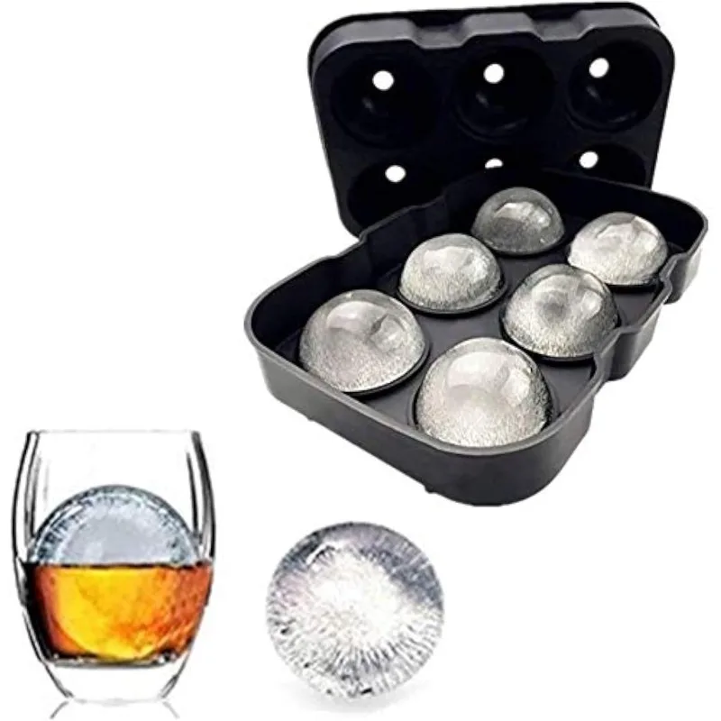 

1pc Ice Cube Trays Silicone Ice Cube Molds for Freezer with Lid Reusable Whiskey Ice Mold Ball Diamond Ice Mold