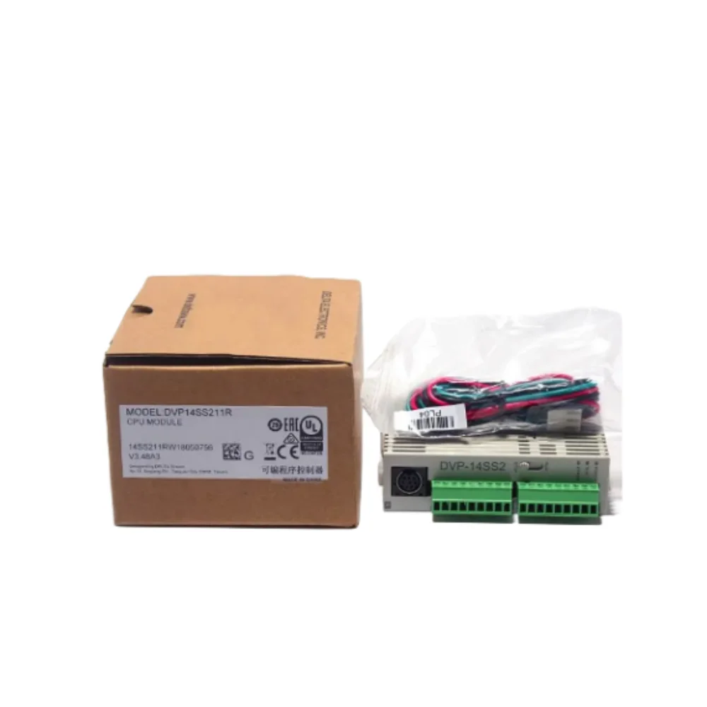 

1PC Original Full New SS2 series PLC programmable controller DVP14SS211R relay ouput 24VDC 8DI 6DO in box