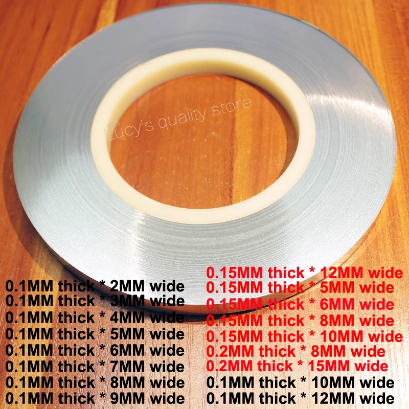 1kg Nickel Battery 18650 Lithium Battery Spot Welding Nickel Plated Steel Strip Connection Conductive 0.1MM thick * 3MM wide