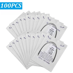 100Pcs Dental Niti Arch Wires Dentist Material Orthodontic Super Elastics Dental Wire 10Pcak