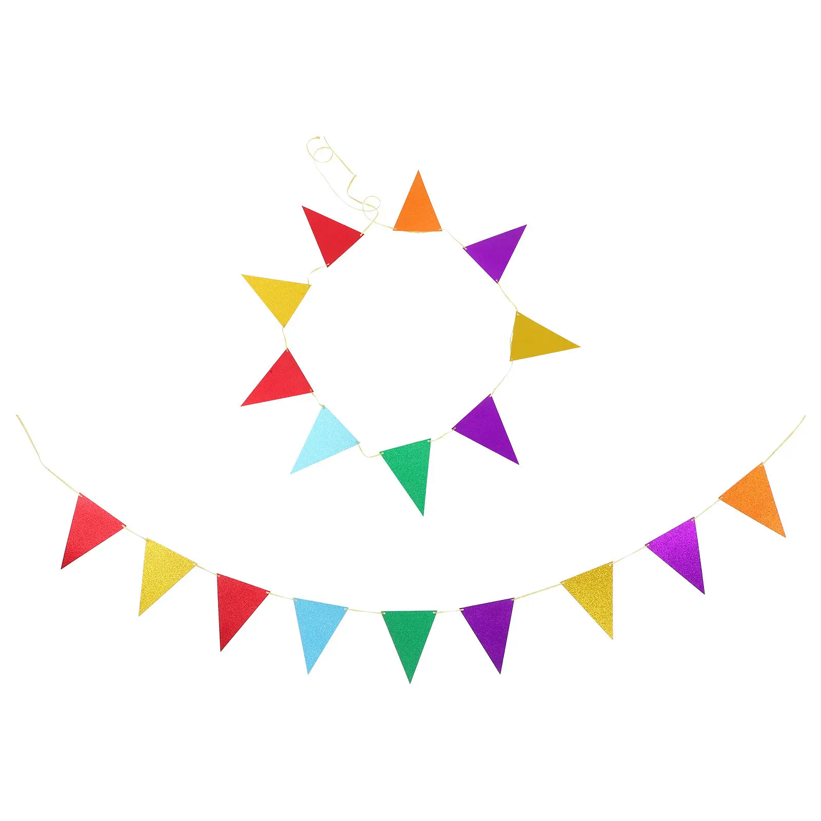 

2 Sets Babymetals Party Banner Banners Bunting Birthday Decorations for outside Flags Back to School Vintage Book Triangle