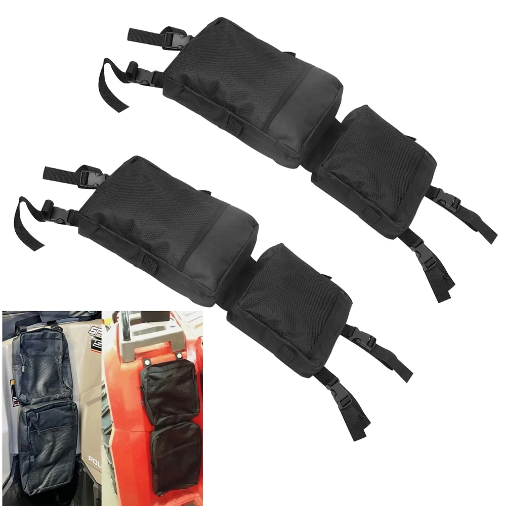 

Pair Motorcycle Black Saddlebag ATV Fender Bags ATV Tank Saddle Bags Cargo Storage Hunting Bag Tank Bag