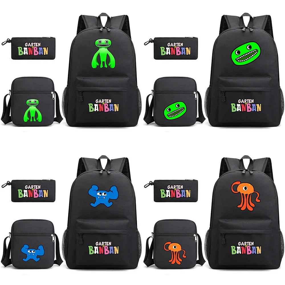 

Garten of BANBAN Banban Rucksack 3pcs Boys Girls Teens Back to School Bags Game Shoulder Bagpacks Travel School Bag