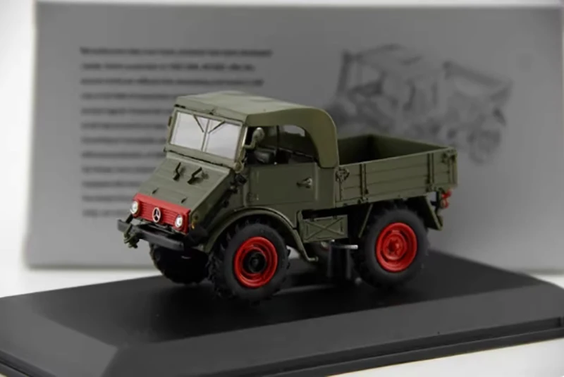 Unimog 1953 Car Model Toy 1/43 Scale Vintage Classic Car DieCast Alloy Retro Simulation Vehicle Model Collection Artwork