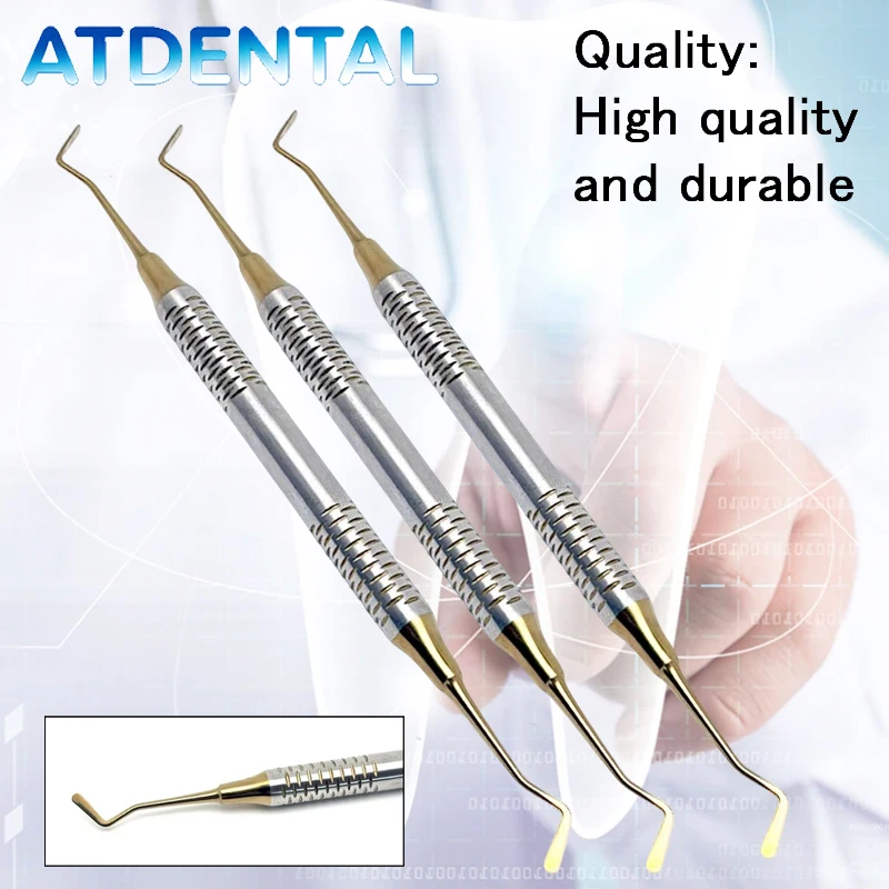 

Набор из 3-х зуботехнических шпателей с двойной головкой из нержавеющей стали, антипригарные, для реставрации и пломбирования, для стоматологических клиник и лабораторий