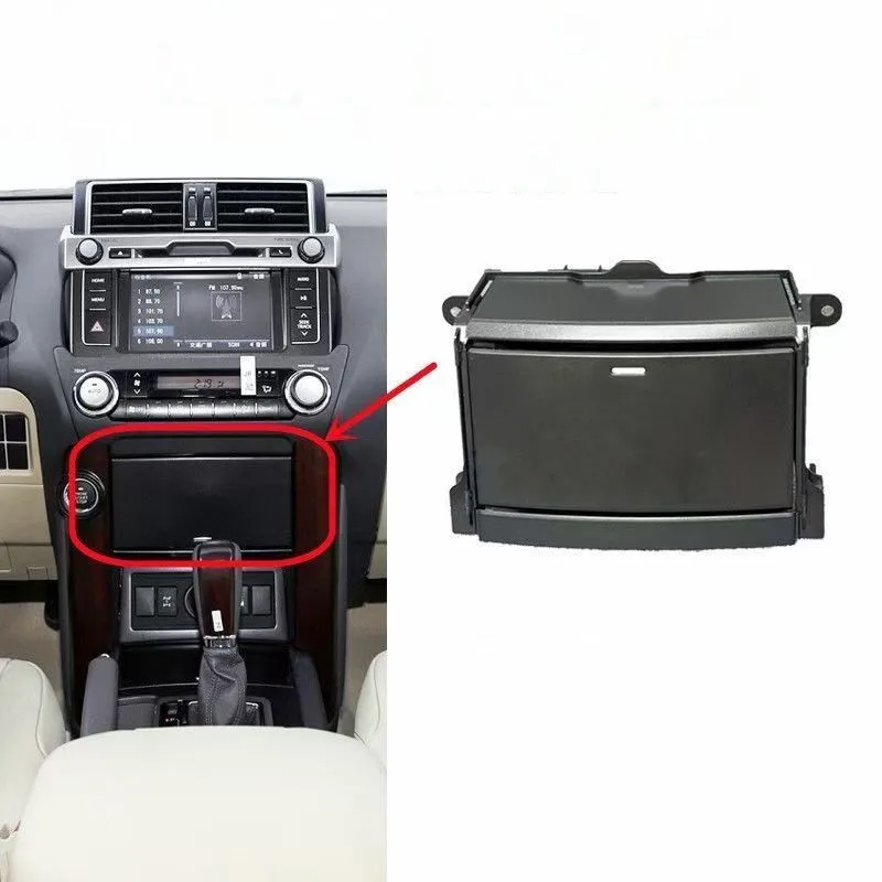 Genuine Car Interior Storage Box Dashboard Toolbox Cab Glove box CD BOX For Toyota Land Cruiser Prado 2010-2017 LC150 2014-2017