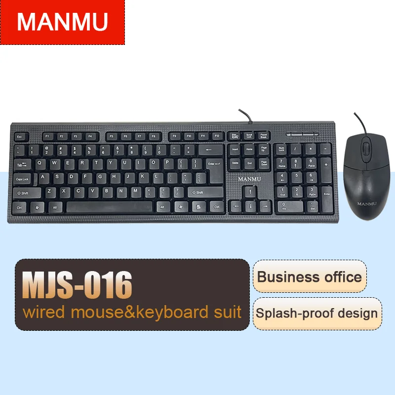 

MANMU Usb Wired Gaming Keyboard And Mouse Mouse Keyboard Office Keyboard And Mouse Combo