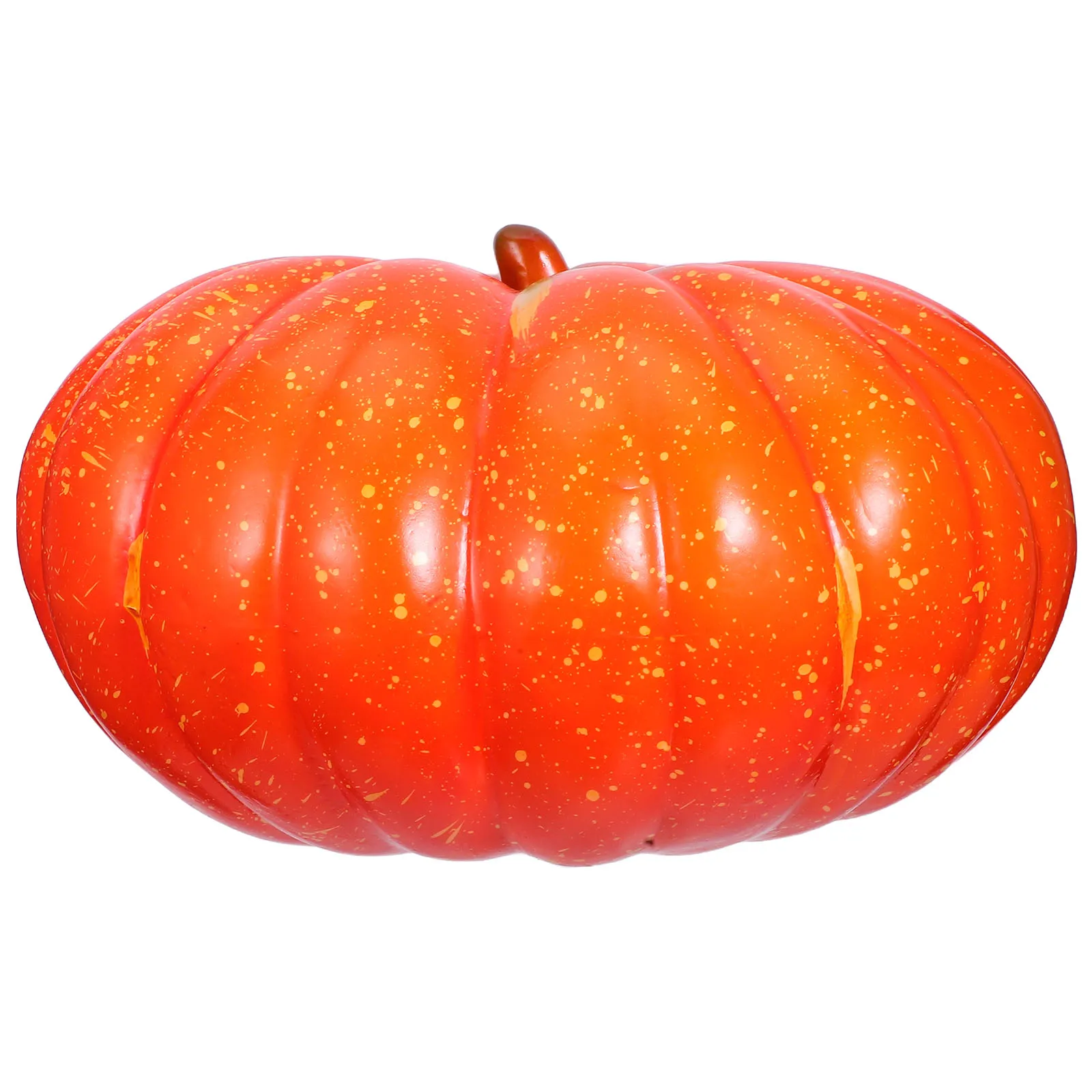 

Artificial Foam Pumpkin Orange Lifelike Decorative Fall Autumn Halloween Thanksgiving Party Table Centerpiece