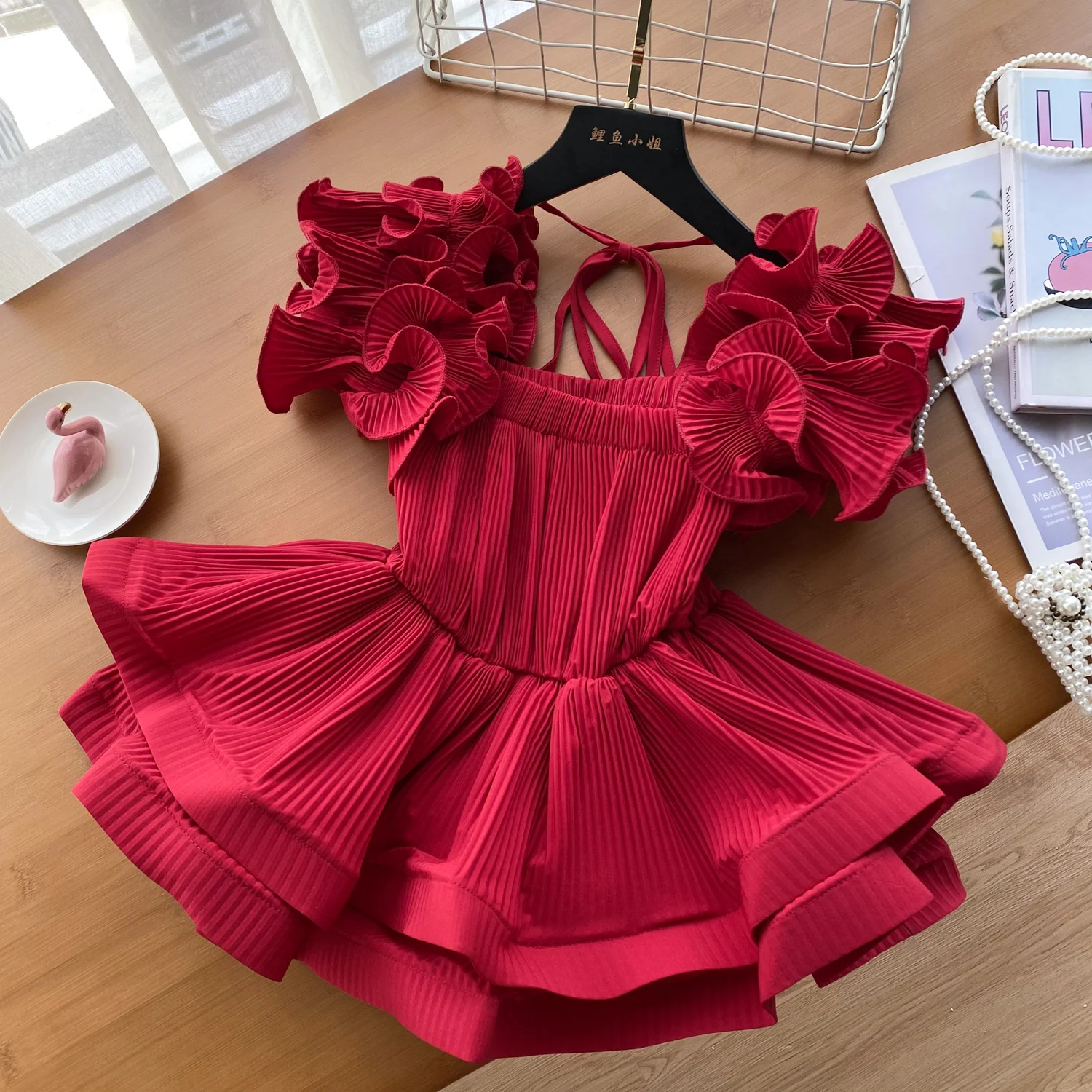 

Chic vintage ruffle off shoulder Elegant Fashion Sexy Shirt High Street Women Blouse women clothing