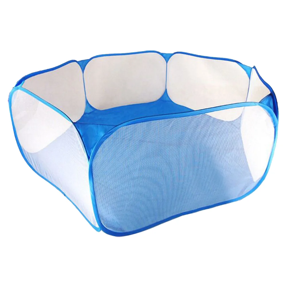 

1pc Playpen Ball Pool Net Foldable Ball Pool Tent Ocean Balls Fence Ball Pit Playpen (Blue) ocean ball tent