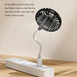 Handheld Fan Usb Rechargeable Silent Cooling Power Bank Mini Tools Fans Summer Wireless for Travel Laptop White