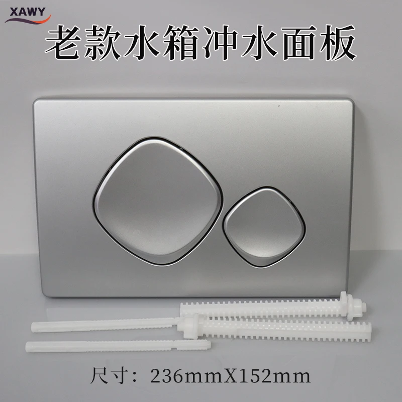 The old hidden water tank wall-mounted toilet accessories flush panel switch button button