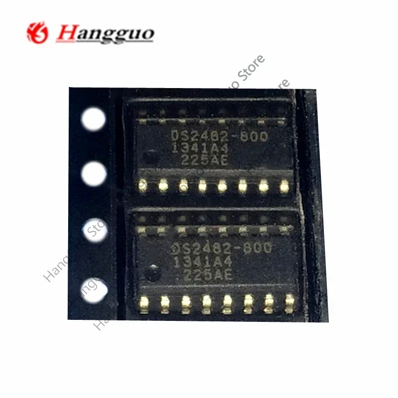 5PCS/Lot  Originl DS2482S-800 DS2482-800 2482-800 2482S-800 Controller Interface IC SOP-16 Chip