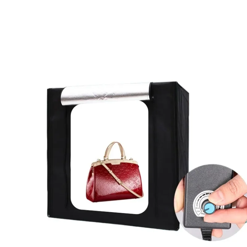 Small studio LED photography light box shed soft box camera equipment