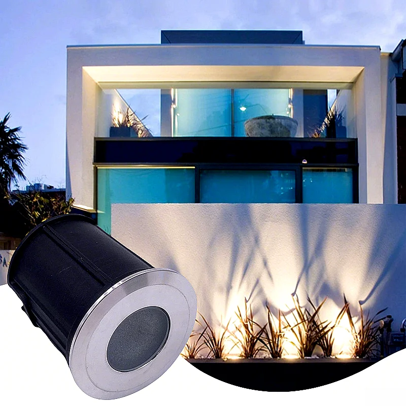 LED Underground Light Outdoor Garden Pathway Buried Floor Lamp IP67 Waterproof DC12V Landscape Lighting for Yard Square Ground S