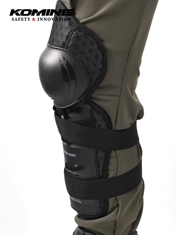 KOMINE SK-462 Four Seasons General Purpose Windproof Leg Guard Motorcycle Riding Equipment Anti-fall Wear-resistant Knee Brace