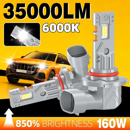 2 uds 35000LM H7 H1 9005 HB3 CANBUS bombillas de faros 9006 HB4 H4 luces Led 6000K luz antiniebla blanca para automóvil 160W bombillas de faro delantero