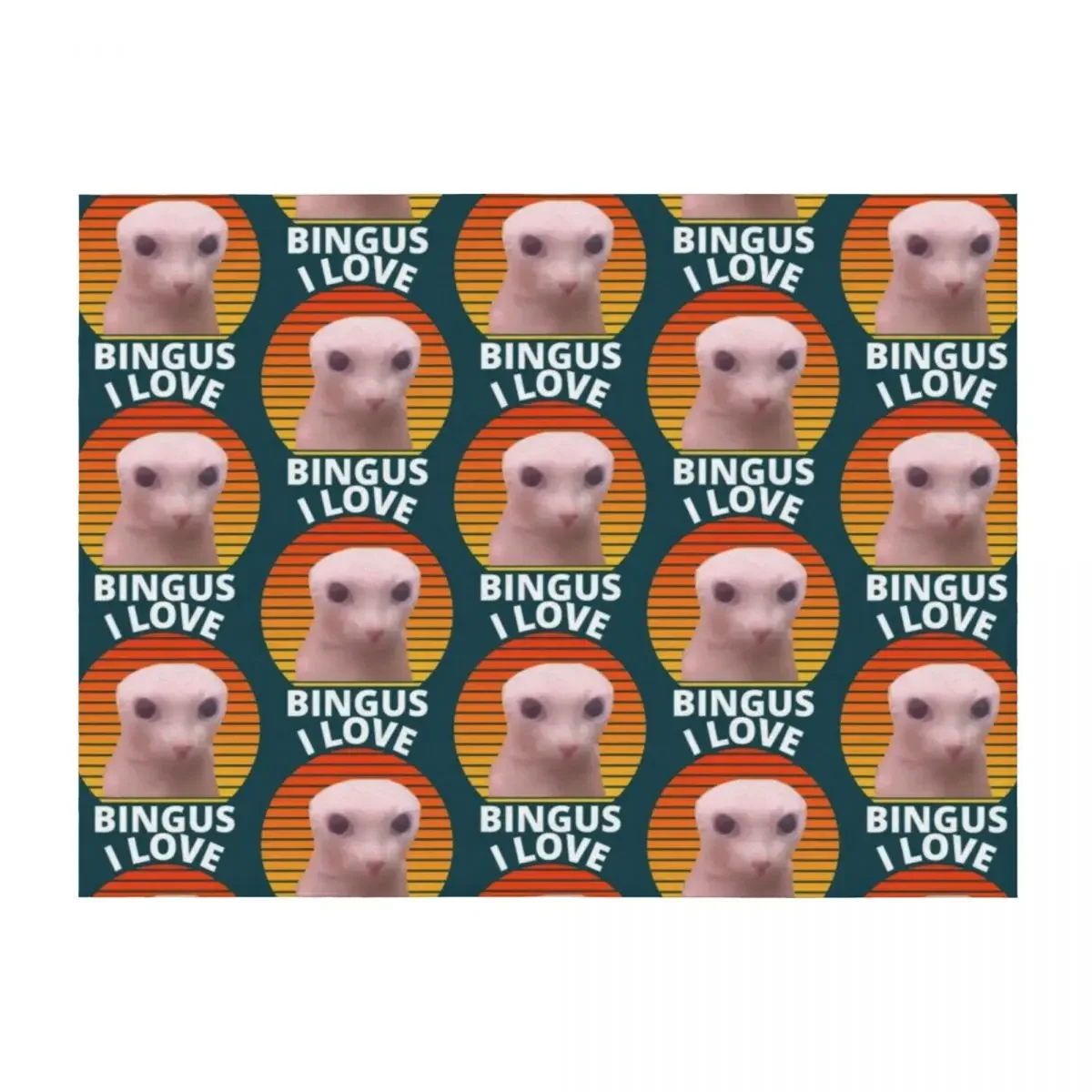 

I Love Bingus Meme Throw Blanket Soft Plush Plaid Thin For Baby Quilt Blankets
