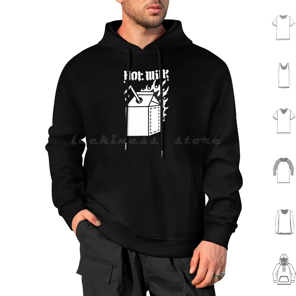 Hot Milk Box Hoodies Long Sleeve Pop Punk Pop Punk Pop Punk Power Pop Music England English English Punk Hot Milk