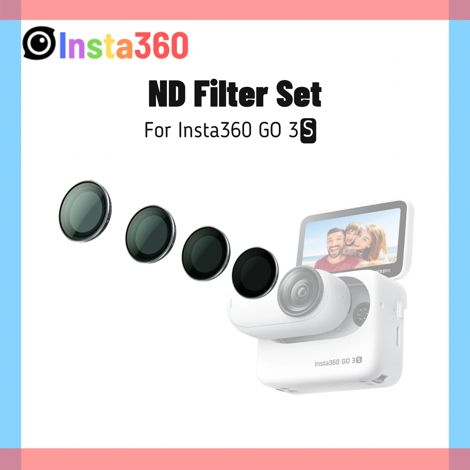 Insta360 GO 3S ND Filter Set ND8 ND16 ND32 ND64 Cinematic Lens Effect For Insta 360 GO3S Original Accessories