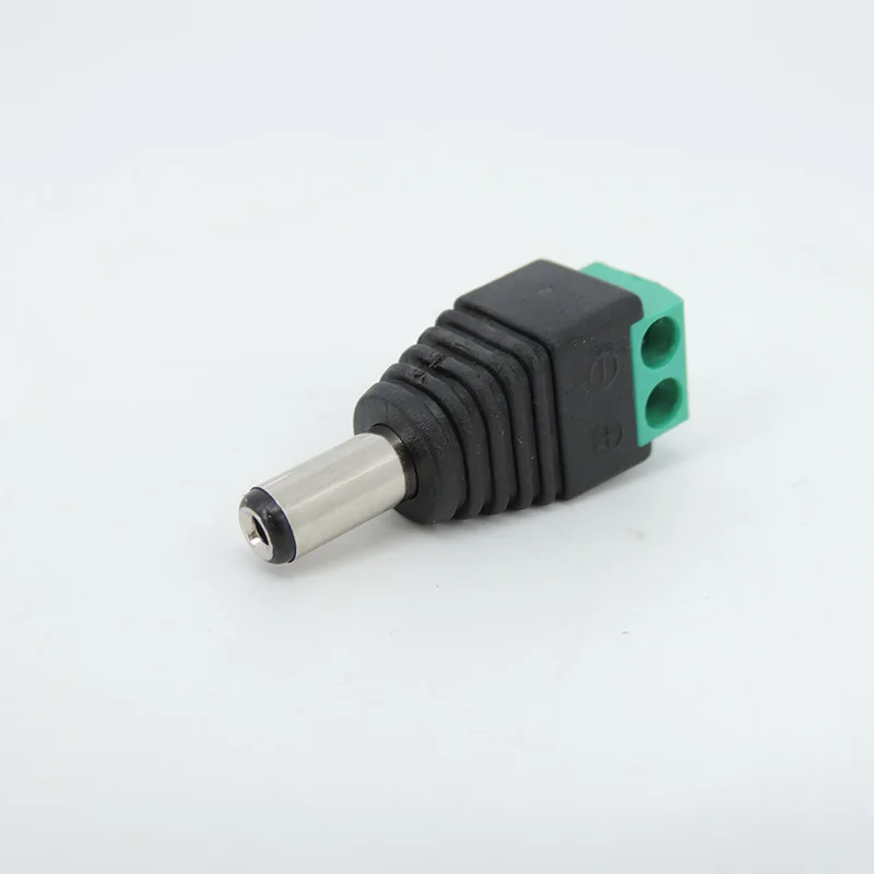 Conector de CC macho y hembra de 10 piezas, adaptador de enchufe de 2,1x5,5mm, 5,5x2,1mm, para tira de luces led 3528/5050/5730