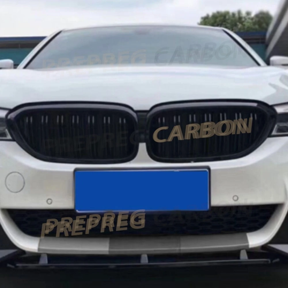 

Накладка на передний бампер (сплиттер) из карбона для BMW 5 серии G30 G31 520i 530i 540i M Sport 2017 2018 2019