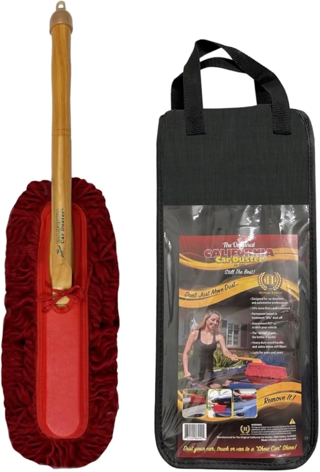 

Red Cotton Mop with Wooden Handle, 86242