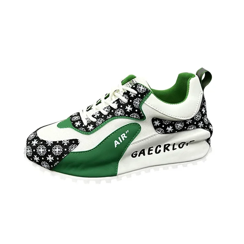 Chunky Sneaker Men Cover Bottom Board Shoes Fashion Casual Microfiber Leather Upper Increased Internal Designer Platform Shoes