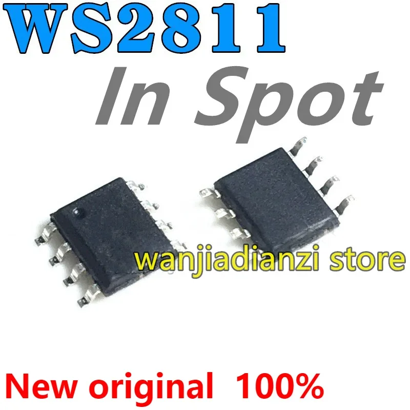 10PCS WS2811 WS2811S LED power drive chip SOP8 LED driver chips, magic lantern controller, single gray level  SOP-8