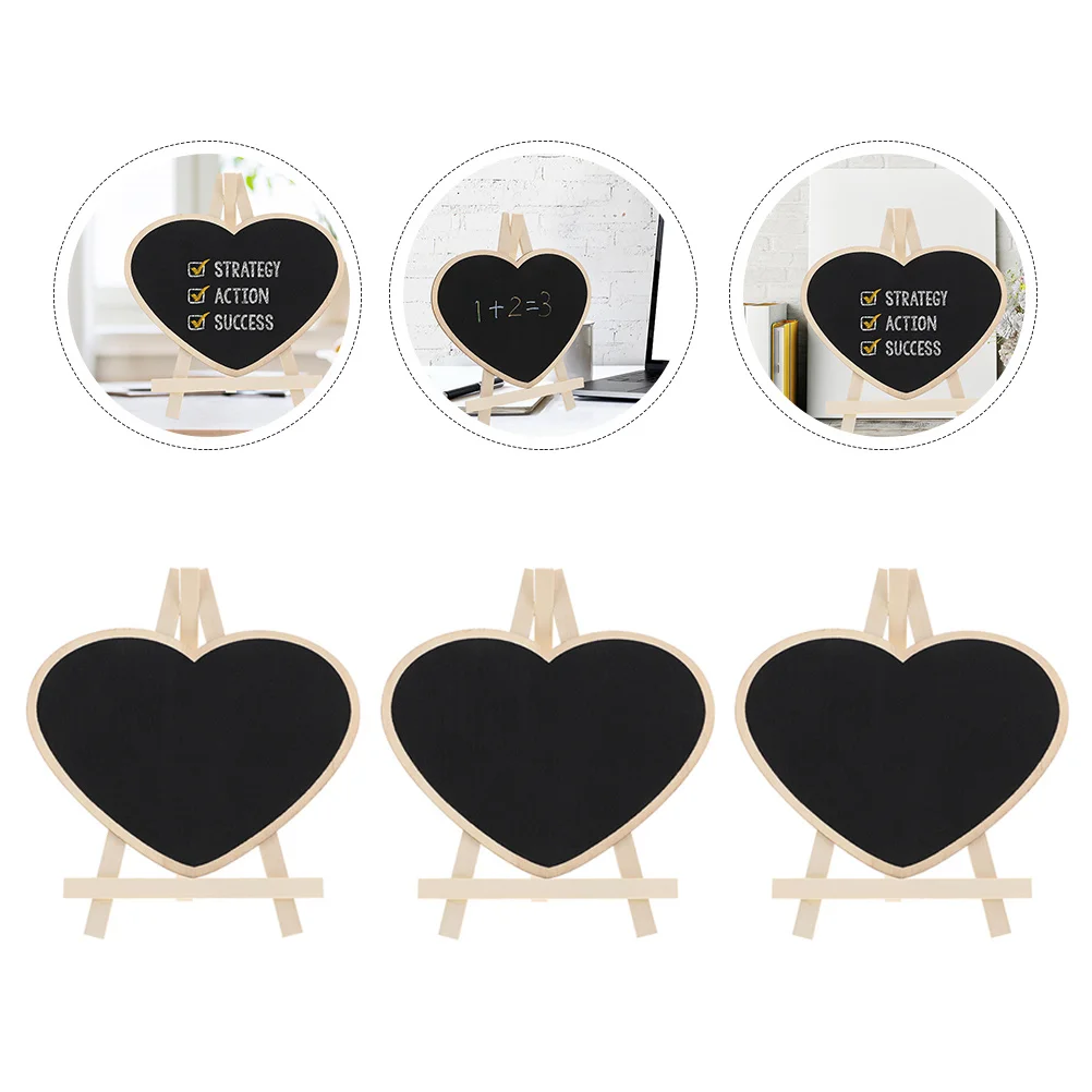 3Pcs Kids Writing Board Reusable Chalkboard for Children Erasable Small Blackboard with Stand Multi Function Learning Tool