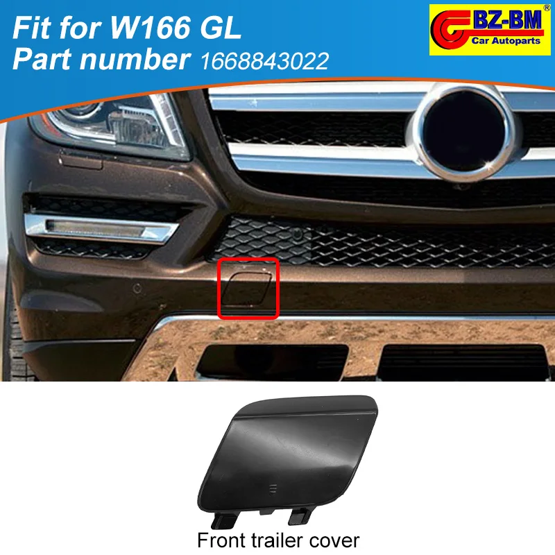 Front Bumper Tow Hook Trailer Cover Cap For Mercedes benz W166 GL Series 1668843022 GL450 GL500 GL550