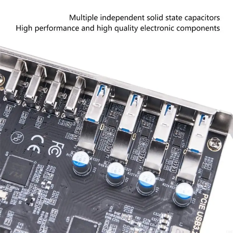 

Y3NC 20Gbps Fast PCIe Expansion Card with 4 USB 3.2 and 4 TypeC Outputs Fast Transfer