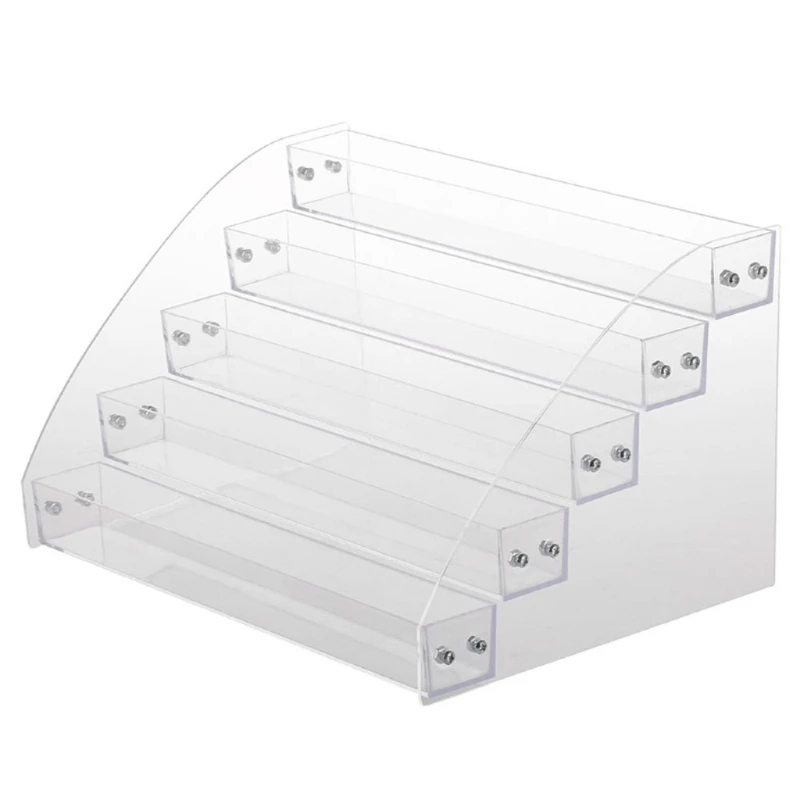 

5 Tiers Clear Acrylic Liquid Pigment Bottles Storage Box Organizers Lipstick Jewelry Display Holder Nail Polish