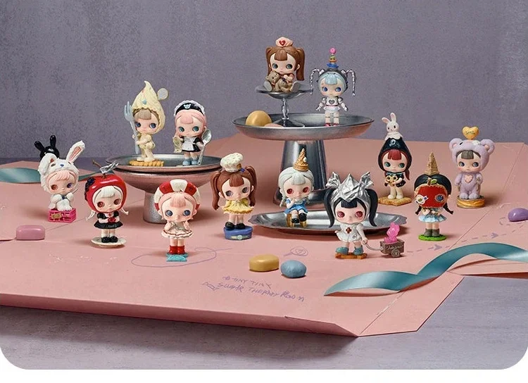 Original POPMART TinyTiny Act 1 Sugar Therapy Room Blind Box Anime-Figur Sammlerstück Spielzeug Tischdekoration Geschenk Überraschungstasche – Detail 1