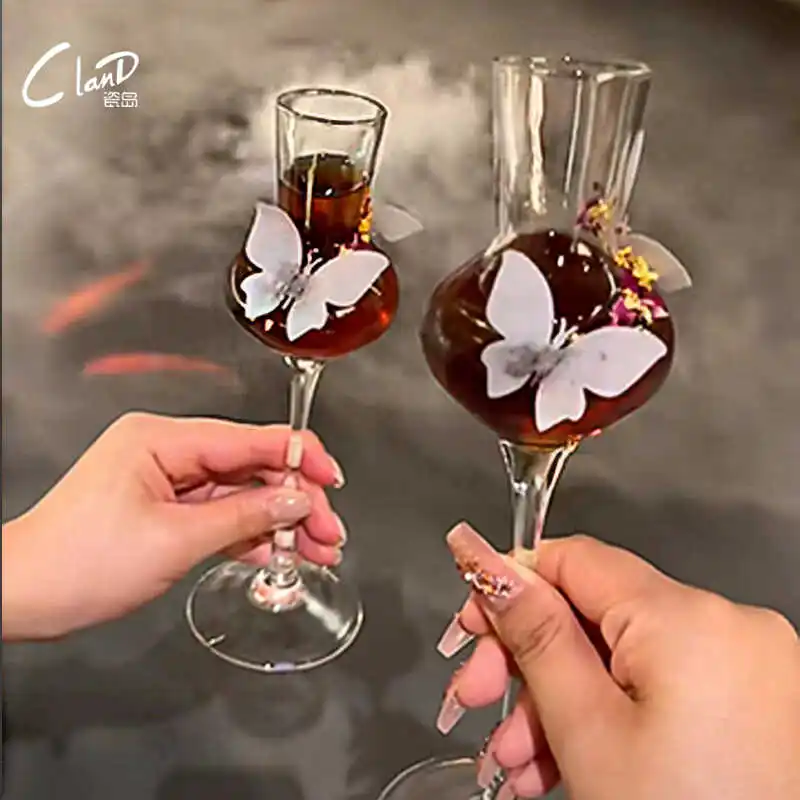 wine glass goblet ice American latte coffee cup creative cocktail glass fragrance-smelling Cup special beverage cup